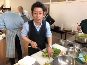 灘中央婦人会主催『男の料理教室』